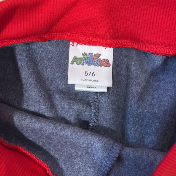 PJ Masks Boy's Sweatsuit Set with Hoodie Fleece Lined - Size 5/6 - Picture 8 of 10